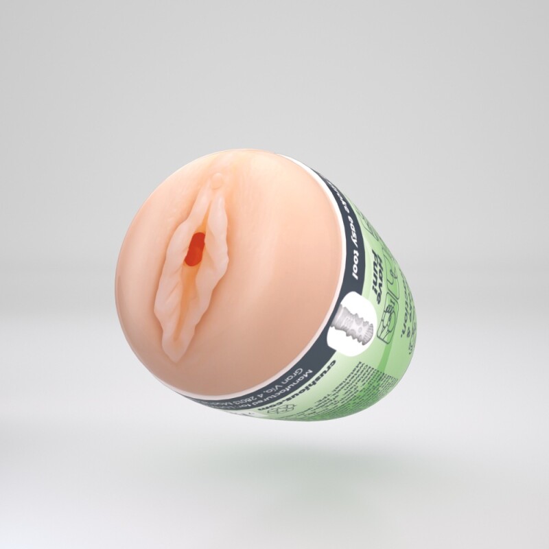 Мастурбатор-яйце Crushious Ezy Egg the Expert вагіна, бежевий, 8.7 х 5.6 см - Зображення 2