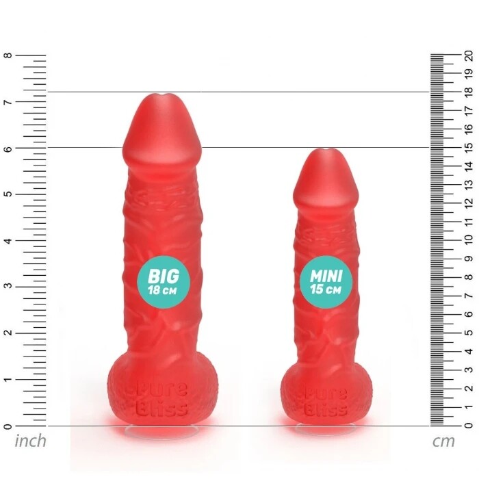 Мило у формі пеніса Pure Bliss Mini на присосці, червоне, 15 х 3.4 см - Изображение 5