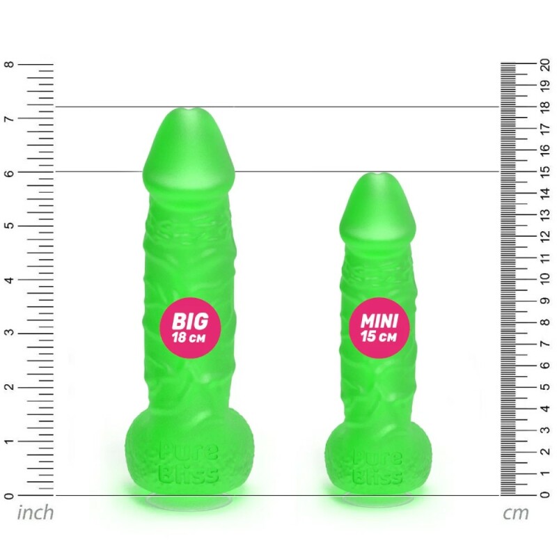 Мило у формі пеніса Pure Bliss Mini на присосці, зелене, 15 х 3.4 см - Зображення 5