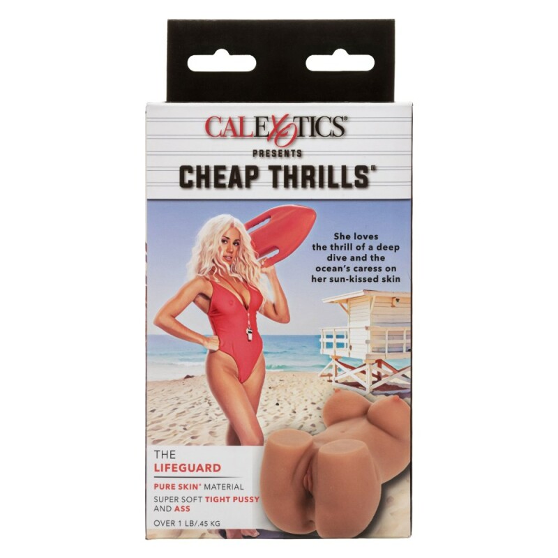Мастурбатор міні-торс CalExotics Cheap Thrills, 2 отвори, бежевий - Зображення 2