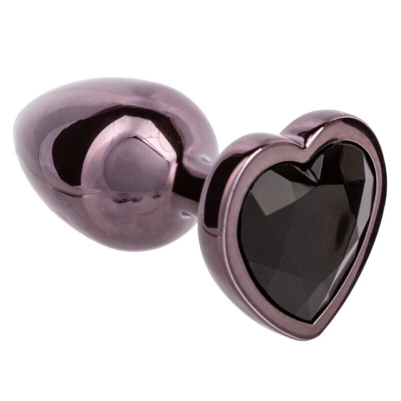 Анальна пробка CalExotics, S, Jewel з каменем, чорна, 6 х 3.3 см - Изображение 4