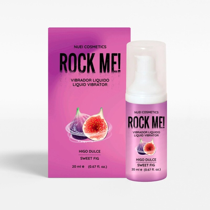 Рідкий вібратор NUEI Rock Me з ароматом солодкого інжиру, 20 мл - Изображение 2