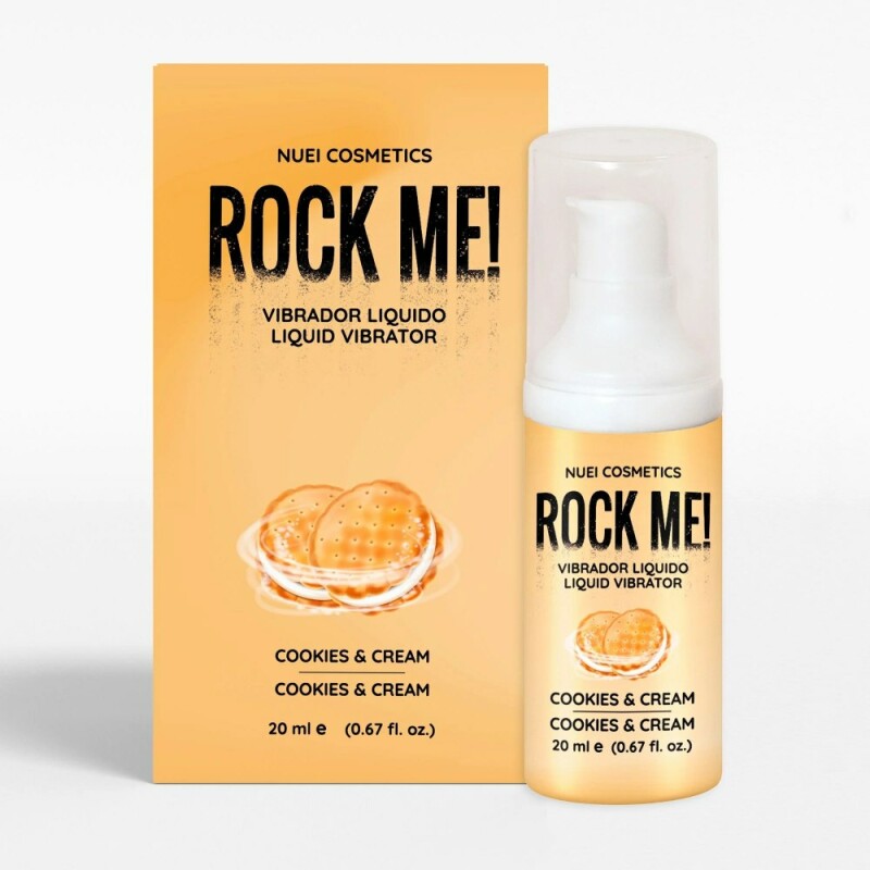 Рідкий вібратор NUEI Rock Me з ароматом печива та вершків, 20 мл - Изображение 2