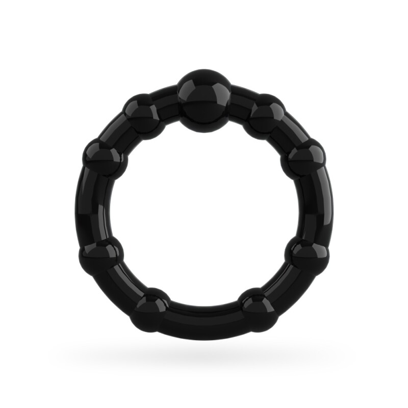 Набір ерекційних кілець Crushious Triple Bead чорний, 3 шт - Изображение 4