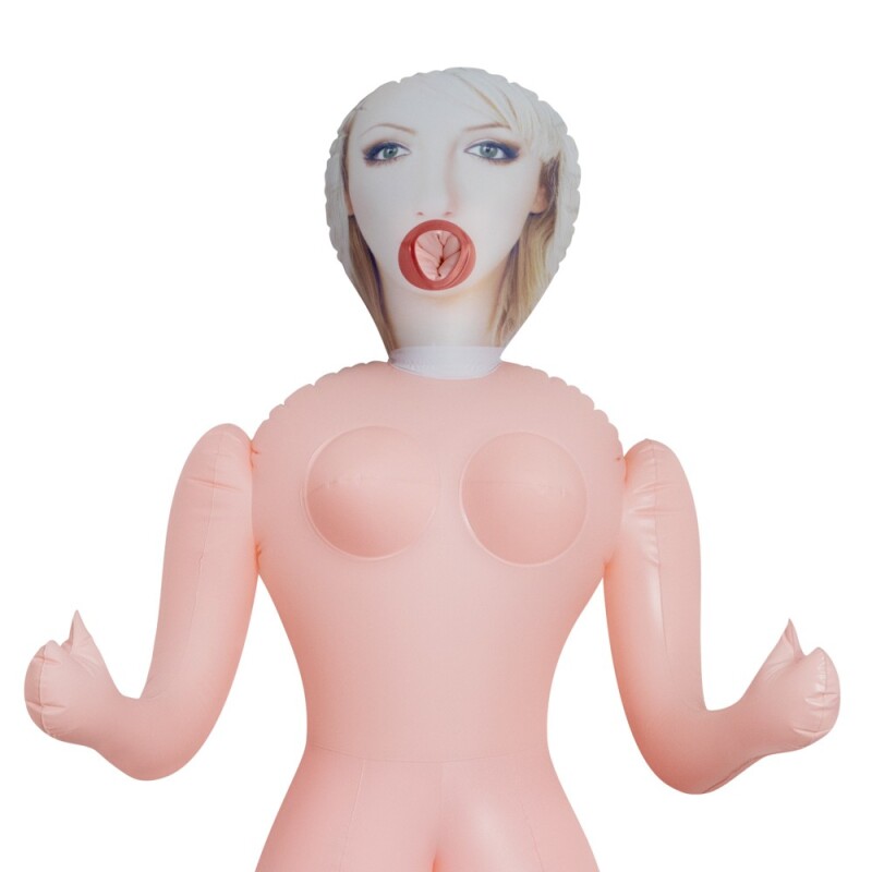 Секс-лялька Crushious Cristina з 3 отворами, бежева, 155 см - Зображення 4