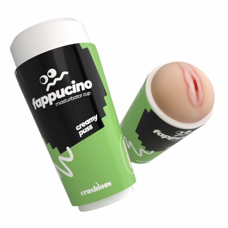 Мастурбатор-вагіна Crushious Fappucino портативний, бежевий, 16 х 7 см