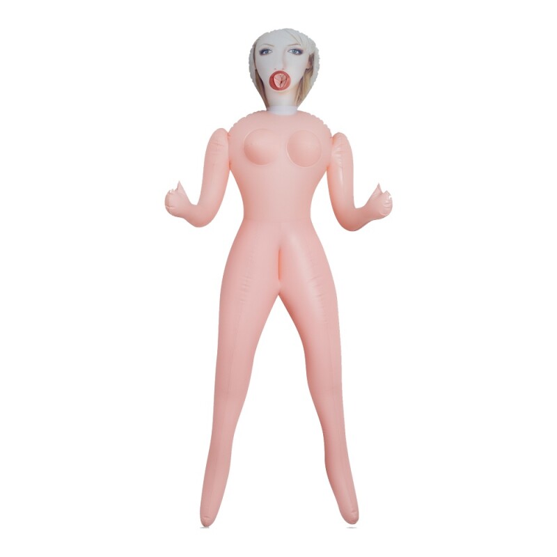 Секс-лялька Crushious Cristina з 3 отворами, бежева, 155 см
