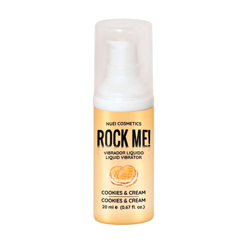 Рідкий вібратор NUEI Rock Me з ароматом печива та вершків, 20 мл