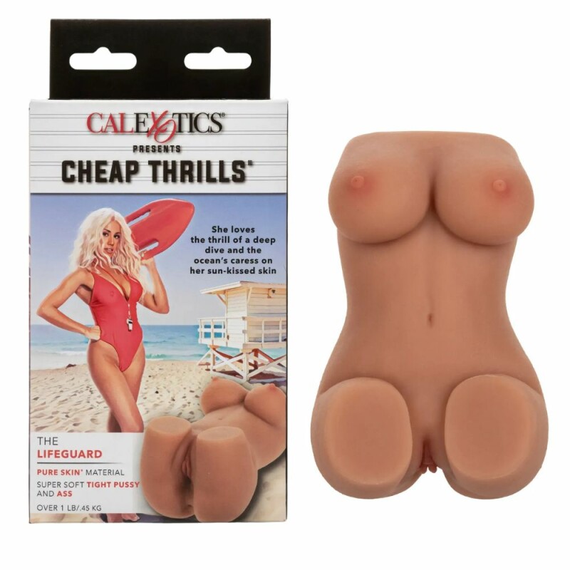 Мастурбатор міні-торс CalExotics Cheap Thrills, 2 отвори, бежевий