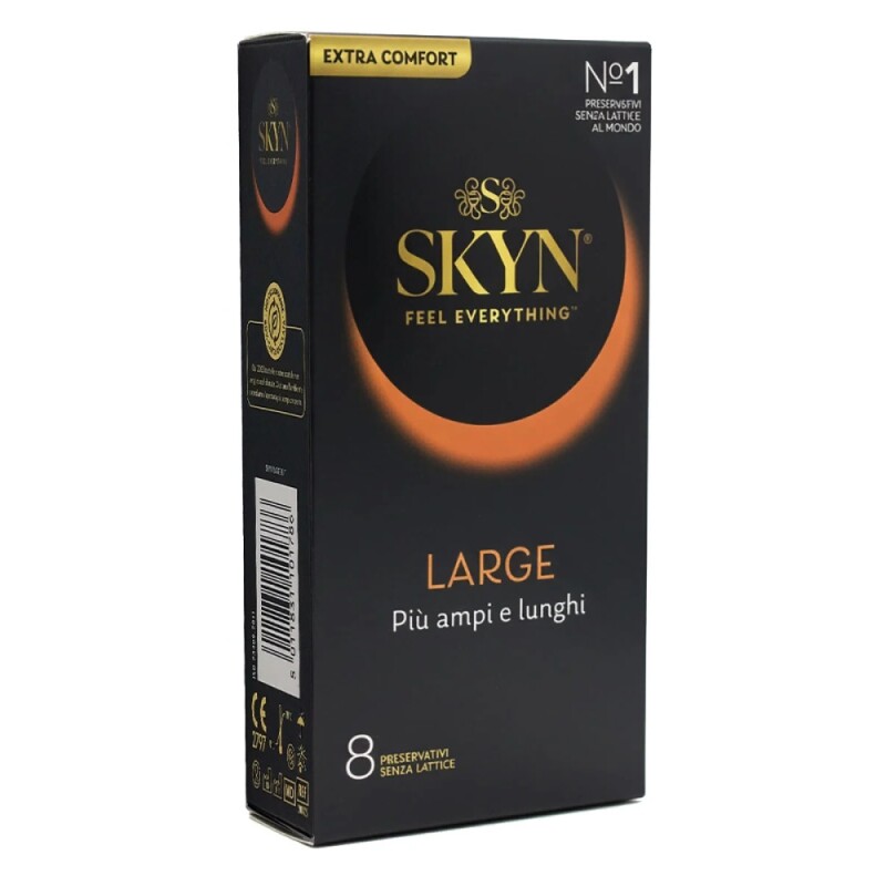 Презервативи безлатексні Skyn Large великого розміру, 8 шт