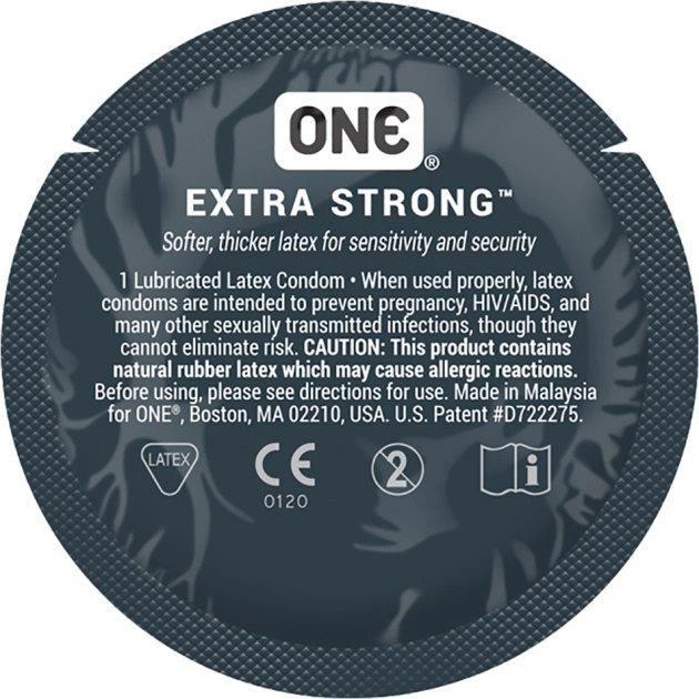 Презервативи латексні One Extra Strong із потовщеними стінками, 5 шт