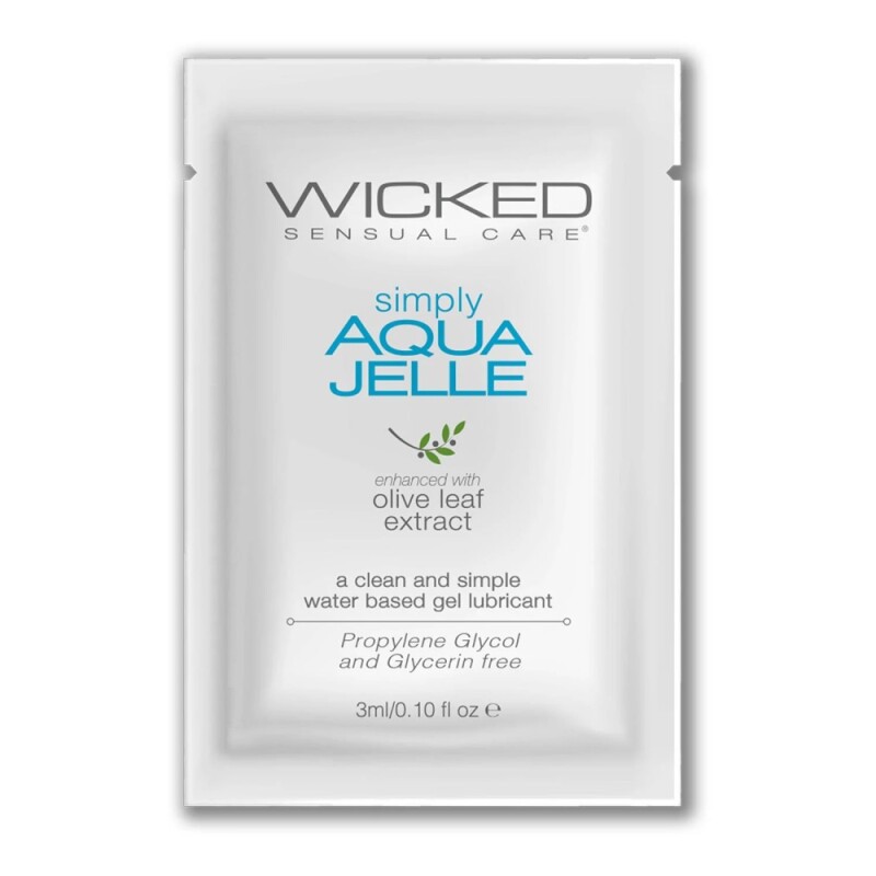 Сашет лубрикант Wicked Aqua Jelle на водній основі, 3 мл