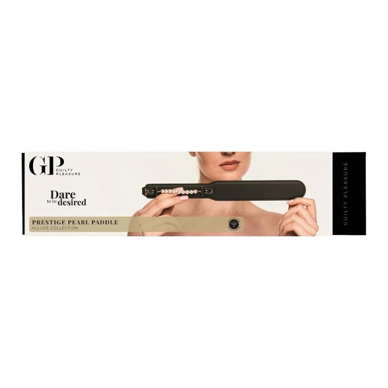 Паддл Guilty Pleasure Prestige Pearl з перлами, чорно-золотий, 34 см - Изображение 1