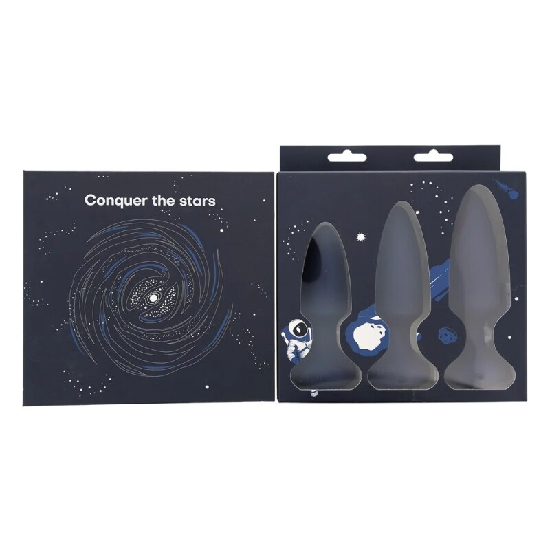 Набір анальних вібраторів Dream Toys Mars синій, 3 шт - Зображення 2