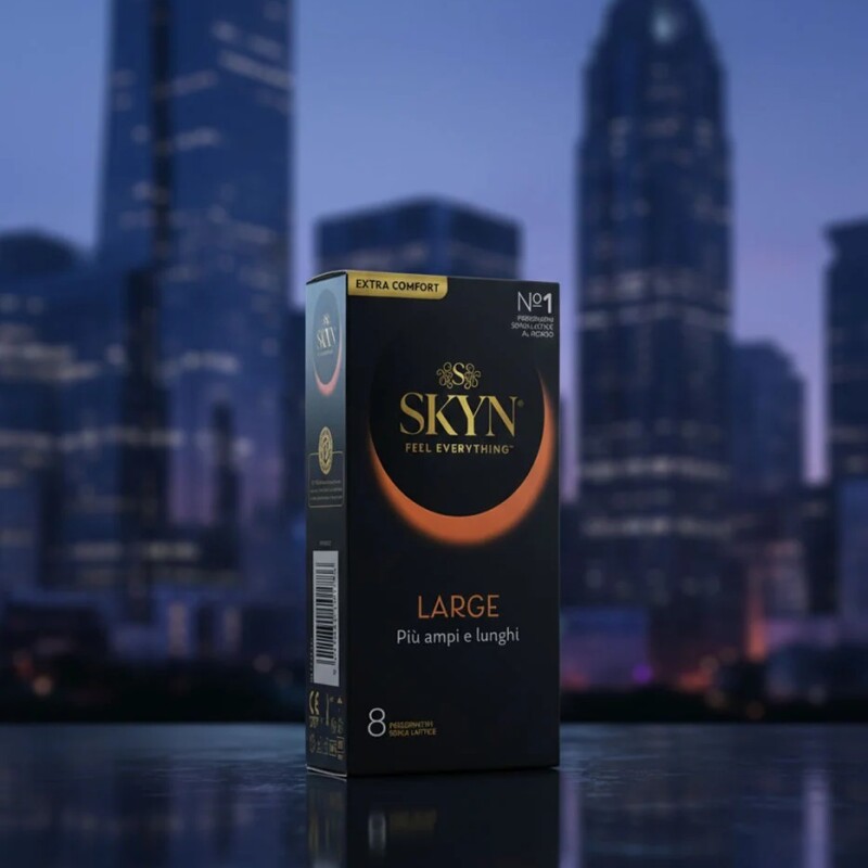 Презервативи безлатексні Skyn Large великого розміру, 8 шт - Зображення 3
