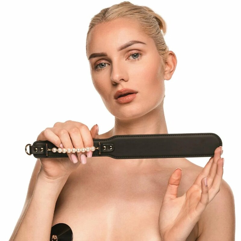 Паддл Guilty Pleasure Prestige Pearl з перлами, чорно-золотий, 34 см - Изображение 4