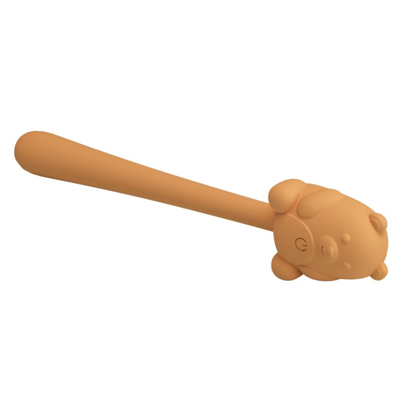 Мінівібратор Pretty Love Cute Bear гнучкий, жовтий, 13.3 х 2.4 см - Зображення 5
