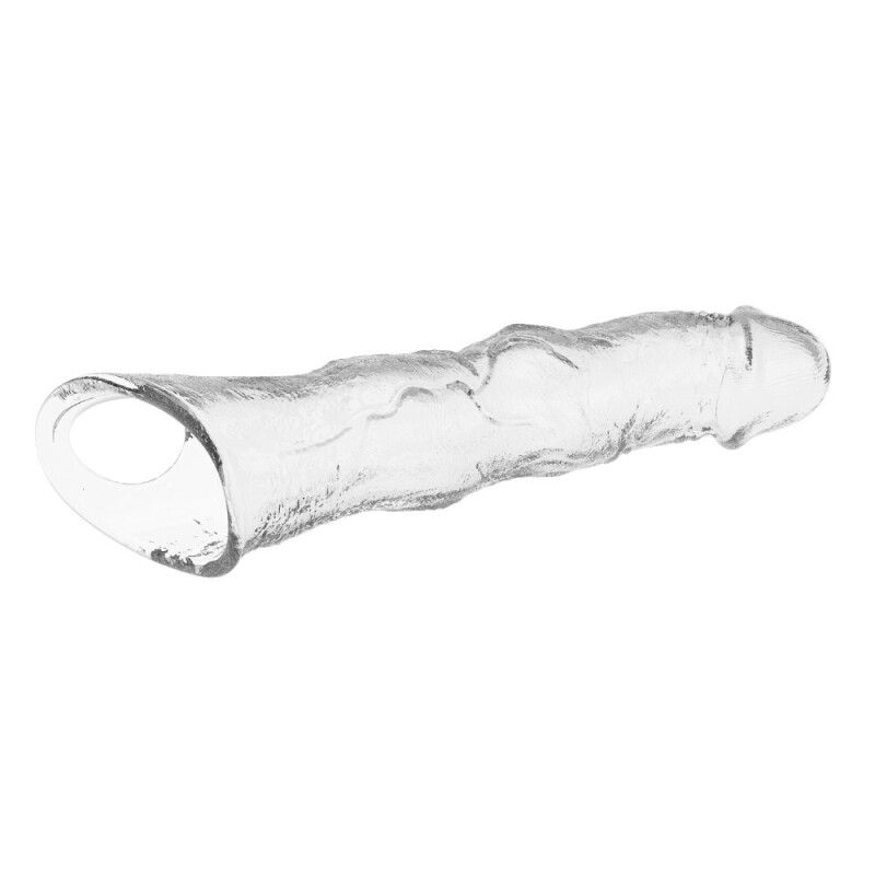 Насадка на пеніс Pretty Love Extension з трьома подовжувачами, прозора, 28 х 5.2 см - Изображение 6