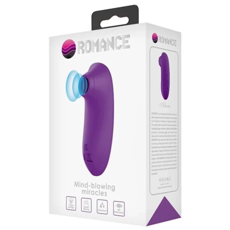 Вакуумний стимулятор Romance Adora, фіолетовий, 9 х 3.8 см - Изображение 7