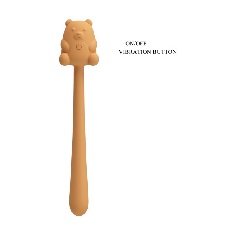 Мінівібратор Pretty Love Cute Bear гнучкий, жовтий, 13.3 х 2.4 см - Зображення 8