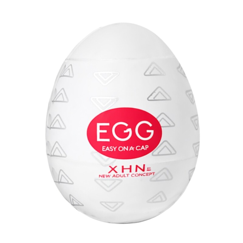 Мастурбатор яйце з рельєфом XHN STAIR Egg Easy Ona-Cap, білий, 6.8 х 5.2 см - Зображення 2
