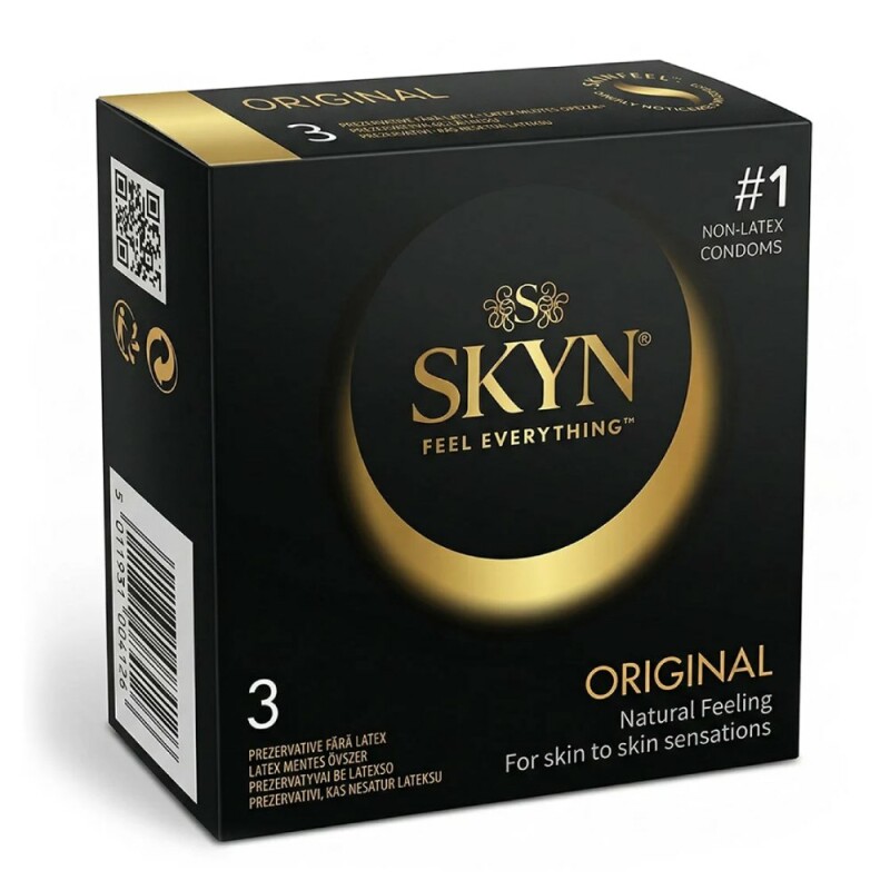 Презервативи безлатексні SKYN Original класичні, 3 шт