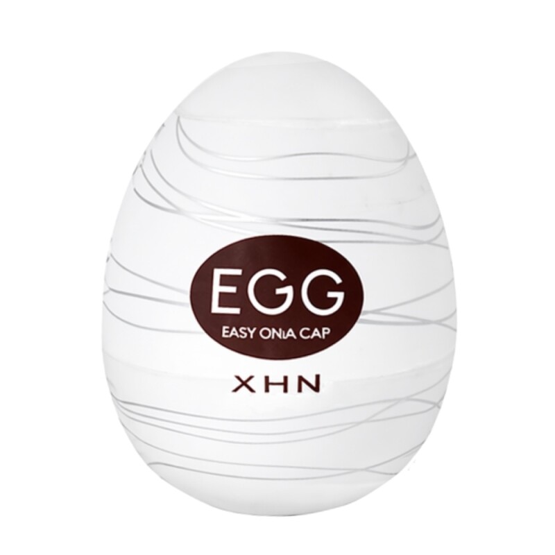 Мастурбатор яйце з рельєфом XHN THREAD Egg Easy Ona-Cap, білий, 6.8 х 5.2 см - Зображення 2