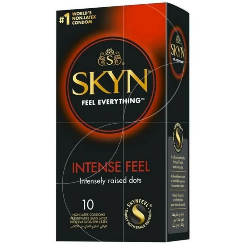 Презервативи безлатексні SKYN Intense Feel, з рельєфом, 10 шт