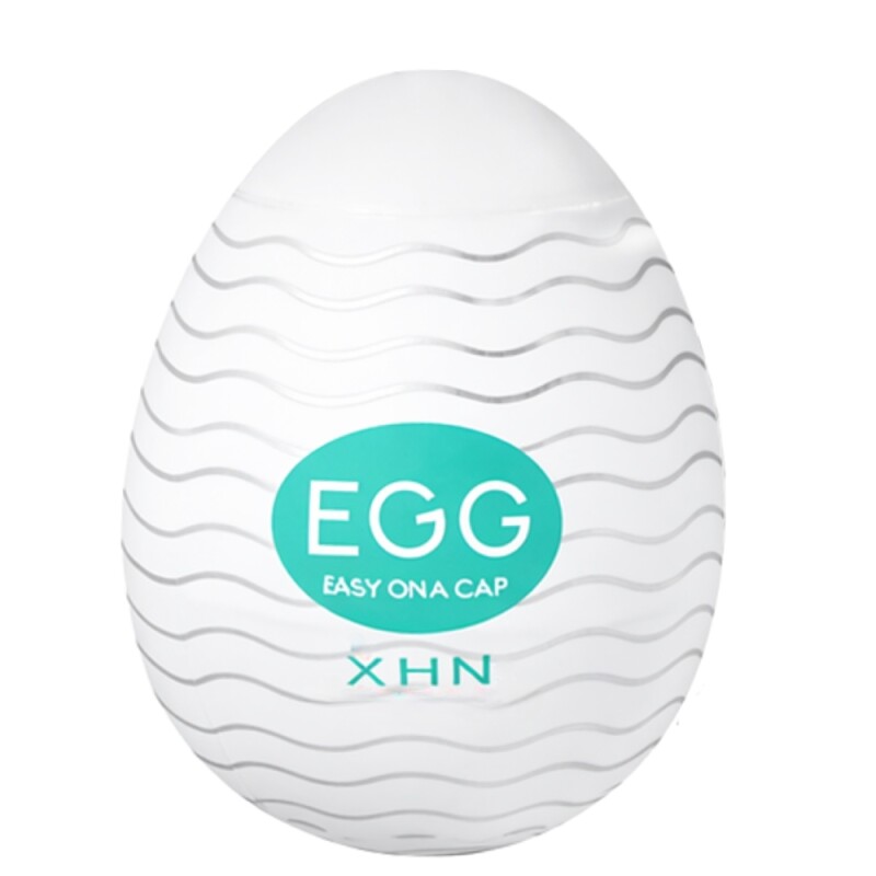 Мастурбатор яйце з рельєфом XHN WAVE Egg Easy Ona-Cap, білий, 6.8 х 5.2 см