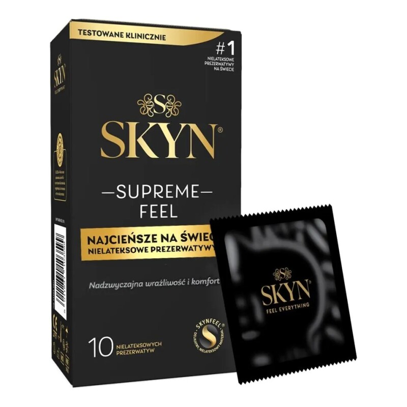 Презервативи безлатексні SKYN Supreme Feel, ультратонкі, 10 шт