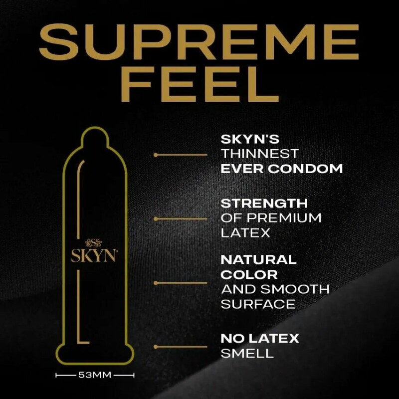 Презервативи безлатексні SKYN Supreme Feel, ультратонкі, 10 шт - Зображення 1