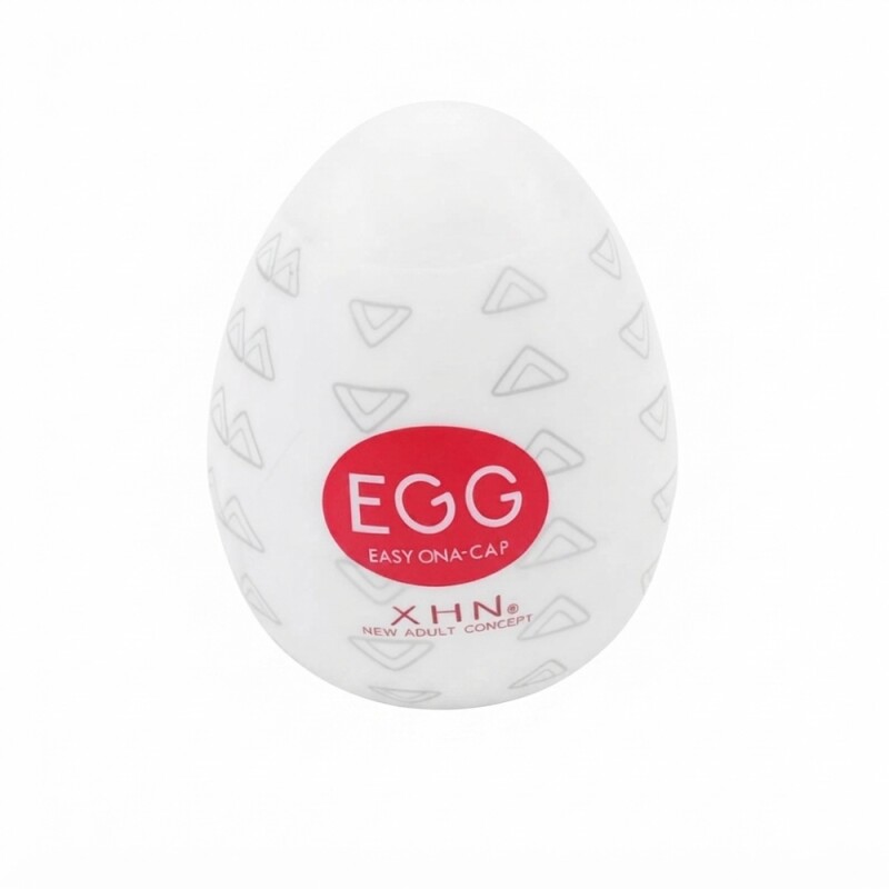 Мастурбатор яйце з рельєфом XHN STAIR Egg Easy Ona-Cap, білий, 6.8 х 5.2 см - Зображення 5