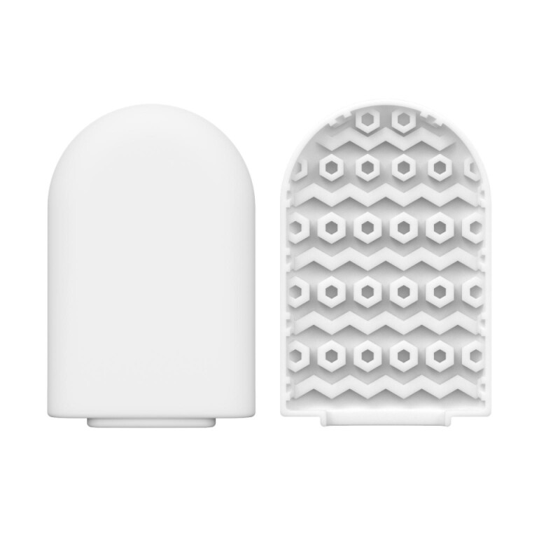Міні мастурбатор DOU BAO HONEYCOMB Pocket Genius з рельєфом стільника, білий, 8.2 х 5.2 см - Зображення 6