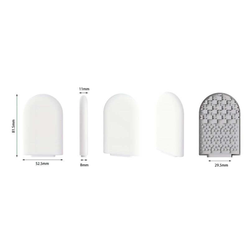 Міні мастурбатор DOU BAO ICE CUBE Pocket Genius з рельєфом кубиків, білий, 8.2 х 5.2 см - Изображение 7