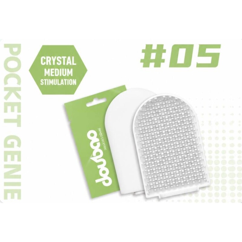 Міні мастурбатор DOU BAO CRYSTAL Pocket Genius з рельєфом кришталю, білий, 8.2 х 5.2 см - Зображення 1
