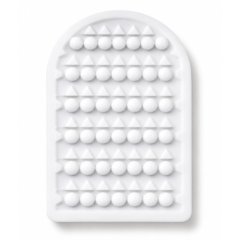 Міні мастурбатор DOU BAO DOTS Pocket Genius з рельєфом крапок, білий, 8.2 х 5.2 см - Зображення 3