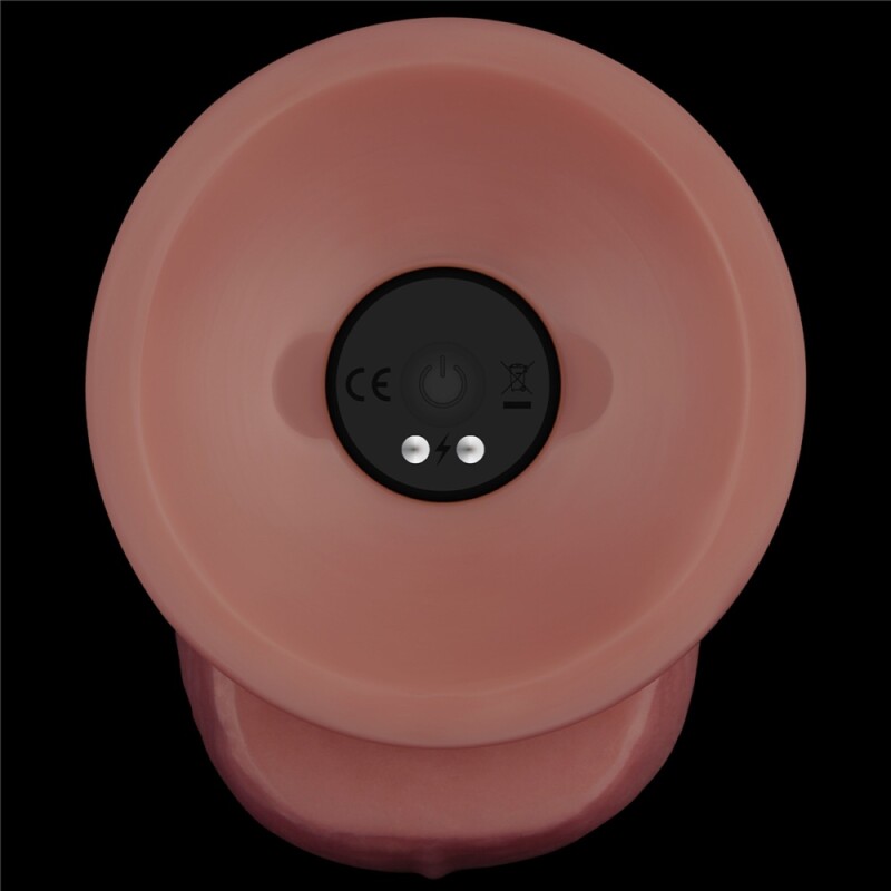 Вібратор із подвійною щільністю Lovetoy Dual Density Power Cock на присосці, бежевий, 21.5 х 4.5 см - Изображение 9