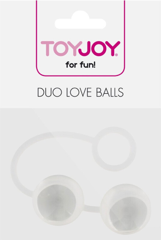 Вагінальні кульки Toy Joy скляні, прозорі, 16 х 2.5 см - Зображення 1