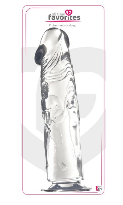 Фалоімітатор на присосці Dreamtoys All Time Favorites прозорий, 23.5 х 5.1 см - Зображення 1