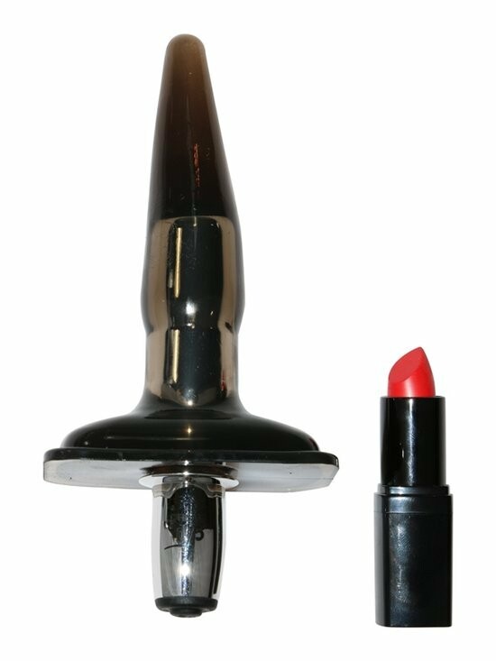 Анальна пробка MenzStuff - Purrfect Plug з вібрацією, чорна, 14.8 х 2.5 см - Зображення 5