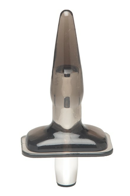 Анальна пробка MenzStuff - Purrfect Plug з вібрацією, чорна, 14.8 х 2.5 см