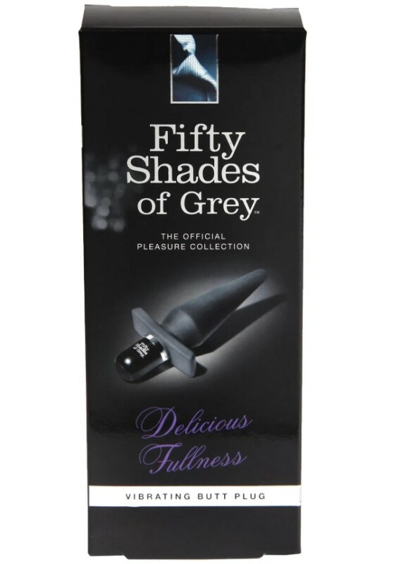 Анальна пробка з вібрацією Fifty Shades Of Grey Delicious Fullness, силіконова, чорна, 13.9 х 3.2 см - Изображение 1