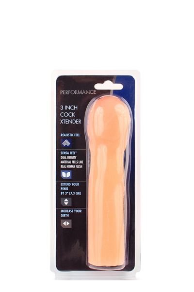 Насадка на пеніс Blush подовжуюча, бежева, 17.8 х 4.4 см