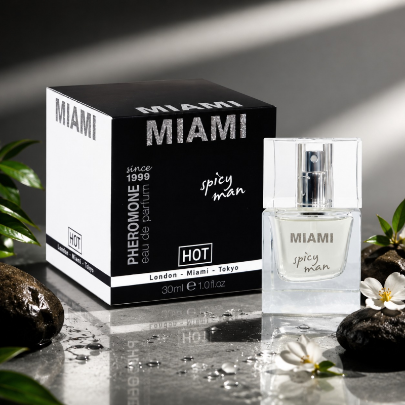 Чоловічі парфуми з феромонами HOT Miami Spicy Man, 30 мл - Изображение 2