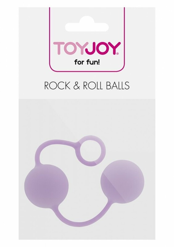Вагінальні кульки на м'якій зчіпці Toy Joy бузкові, 3.5 см - Зображення 1