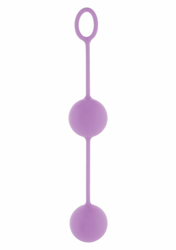 Вагінальні кульки на м'якій зчіпці Toy Joy бузкові, 3.5 см