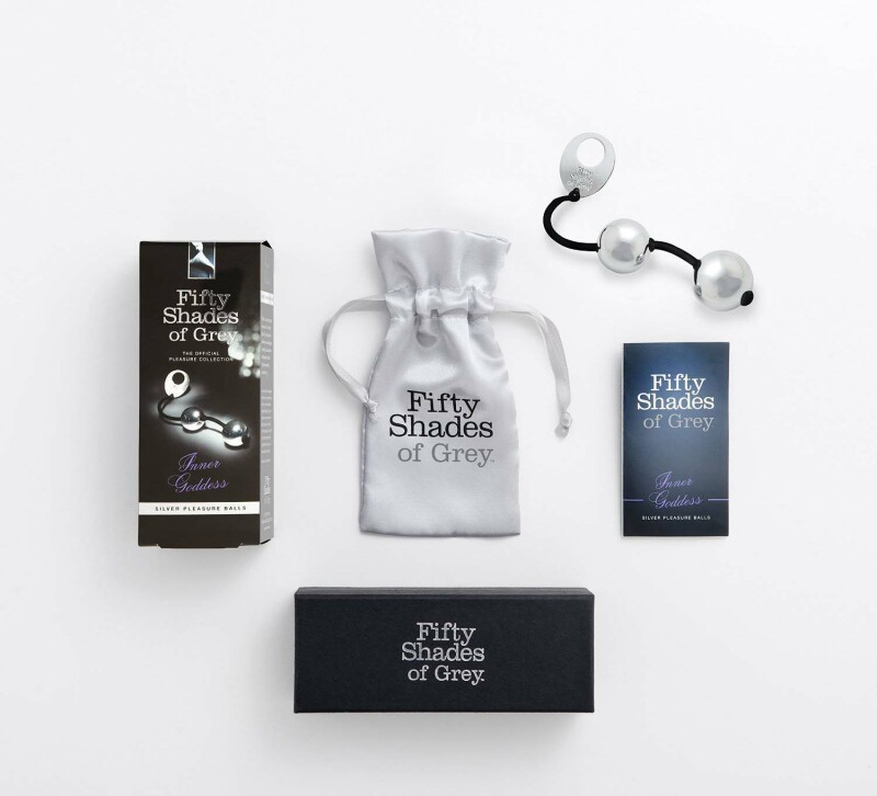 Вагінальні кульки Fifty Shades of Grey сріблясті, 21.6 х 3.2 см - Зображення 1