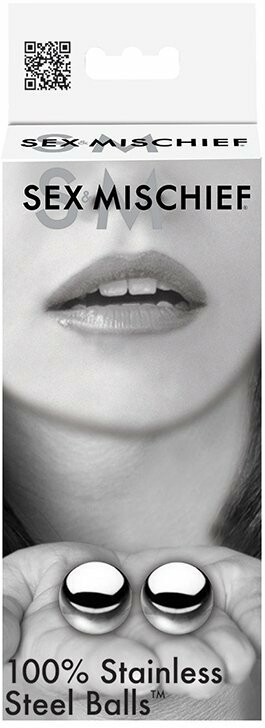 Вагінальні кульки Sex &amp; Mischief сталеві, сріблясті, 2.5 см - Зображення 1