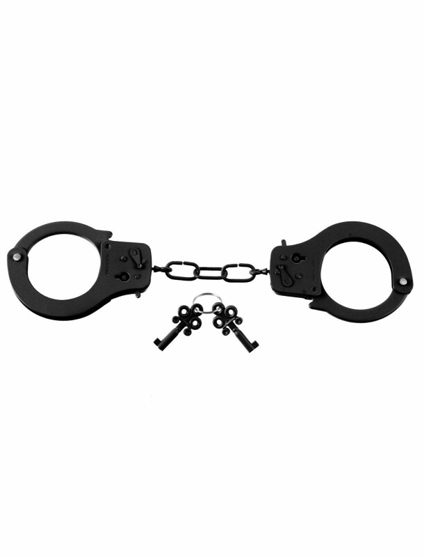 Наручники металеві Pipedream Fetish Fantasy з ключами, чорні - Зображення 1