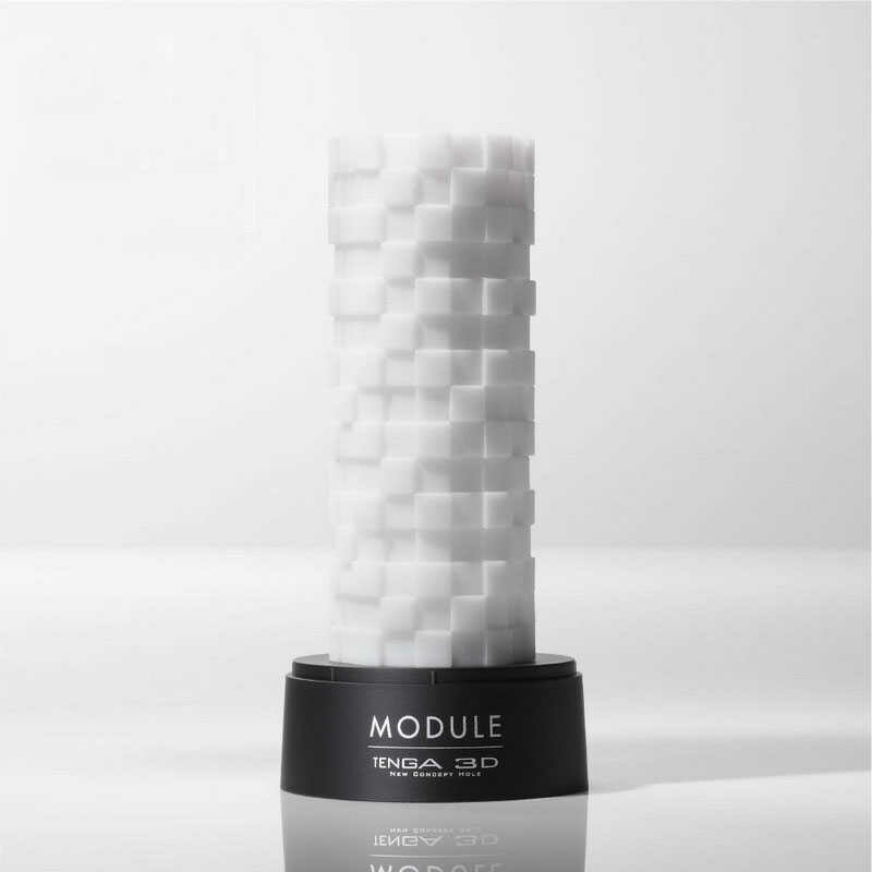 Мастурбатор Tenga 3D Module білий, 24 х 7 см - Зображення 2